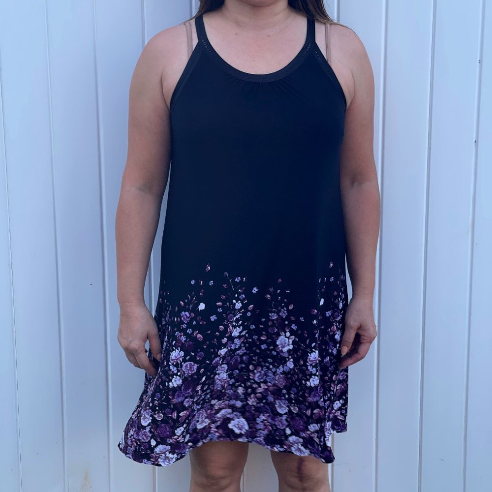 Black Midi Dress (M)